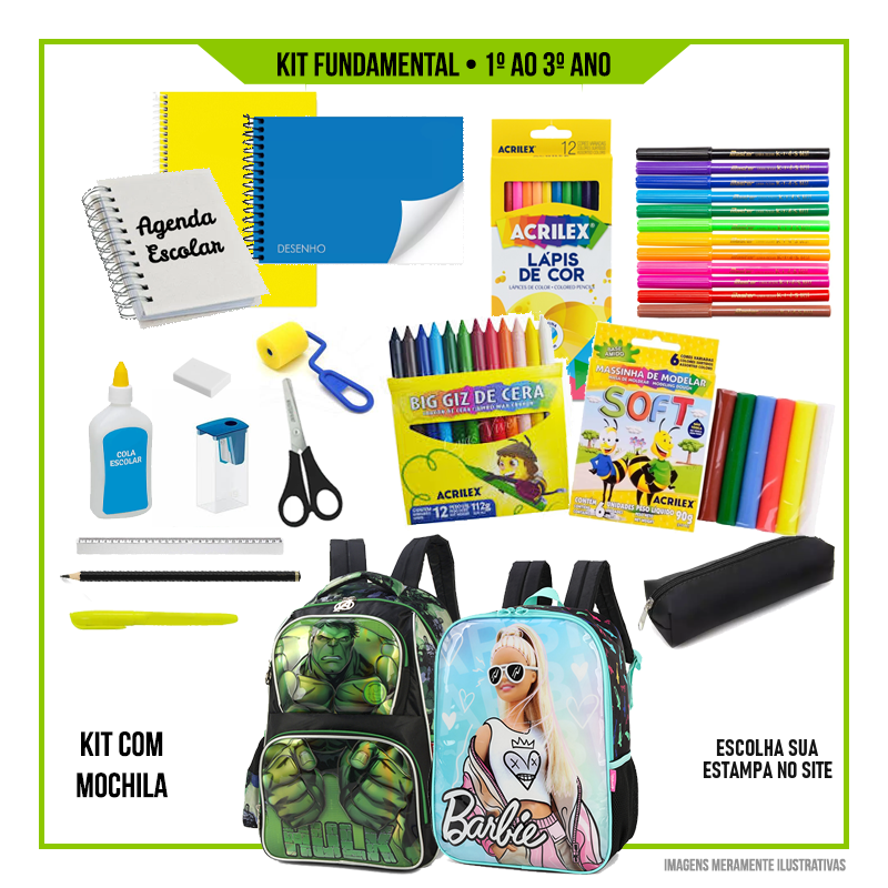 Kit Fundamental 1º ao 3º ano